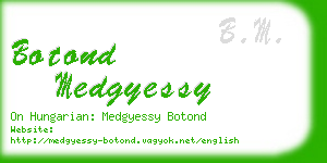 botond medgyessy business card